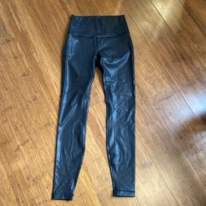 Black Lululemon Faux Leather pants